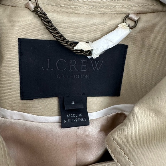 Jcrew Tan Double-Breasted Trench Coat - Picture 2 of 5